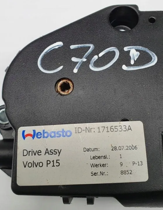 Atuador de porta-malas Volvo C70 II OEM 05843648 1701848F image 6