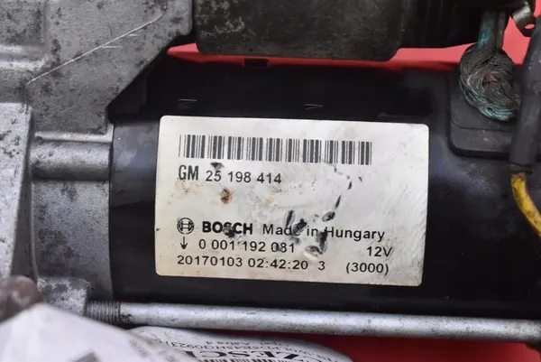 Motor de arranque Opel Astra 4 IV J 1.4 T 140 CV 25198414 image 8