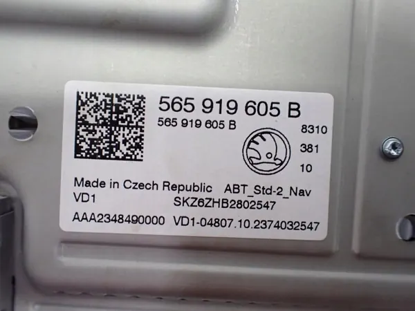 Radio Navigation OEM 565919605B pour Skoda Karoq image 4