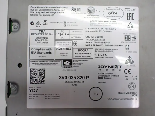 Radio Navigation OEM 565919605B pour Skoda Karoq image 8