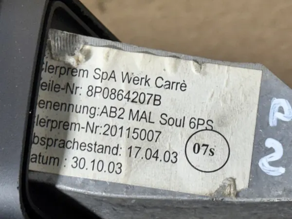 Middenconsole armsteun Audi A3 8P OEM 8P0864207B image 5