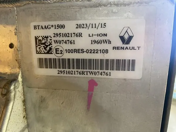 Célula bateria Renault OE 295102176R - 1Ah Usada image 5