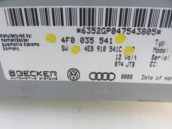 Käytetty Becker-tuner Audi A6 C6 OEM 4E0910541C image 8