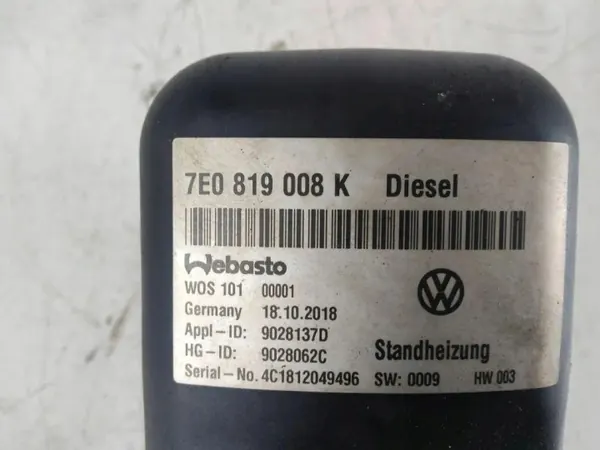 Webasto Verwarming OEM 7E0819008K voor VW T6 Bus image 7