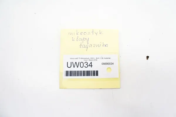 UW034 32310964 Microinterruptor Maletero Volvo XC40 T3 image 4