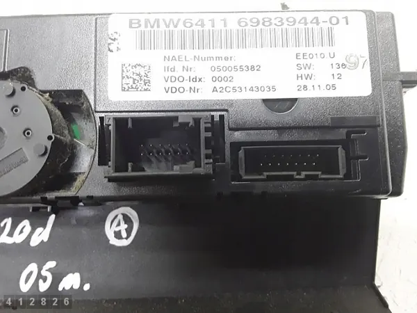 Módulo control climatización BMW OEM 698394401 - Usado image 4