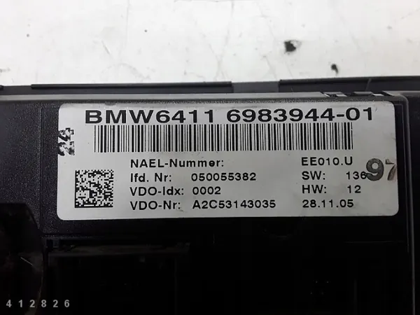 Módulo control climatización BMW OEM 698394401 - Usado image 5