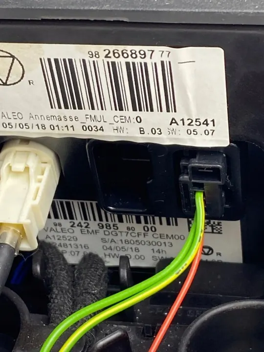 OEM 9826689777 radionäyttö Citroen C4 Cactukselle image 6