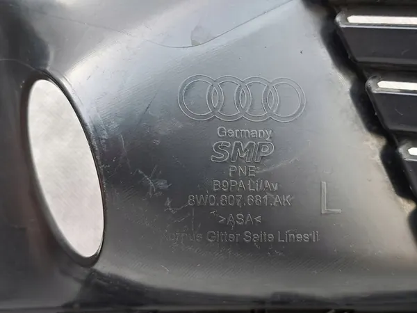 Rejilla de Parachoques Delantero Izquierda Audi A4 B9 Lift 8W0807681AK image 8