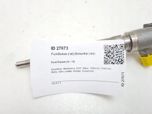 Injektor FORD TRANSIT GK2Q9K546AD 2.0L diesel 2017 image 10