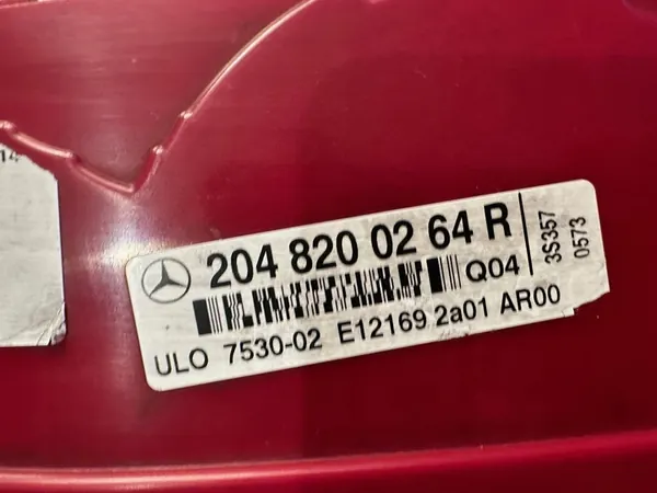 MERCEDES C-KLASSE W204 SEDAN 07-11R RECHTER ACHTERLICHT 2048200264R image 5
