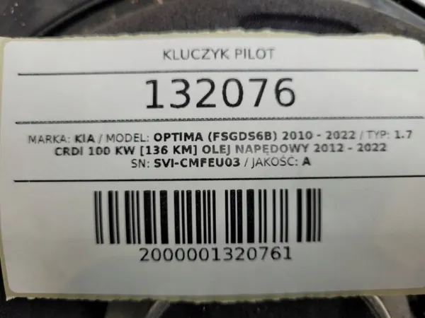 Chave Inteligente Kia Optima III OEM SVI-CMFEU03 image 6