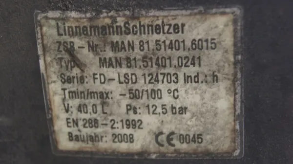 Réservoir d'air MAN OE 81.51401-6015 pour système pneumatique image 3