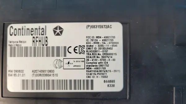 Dodge Charger avaimen moduuli OEM 68315972AC image 3