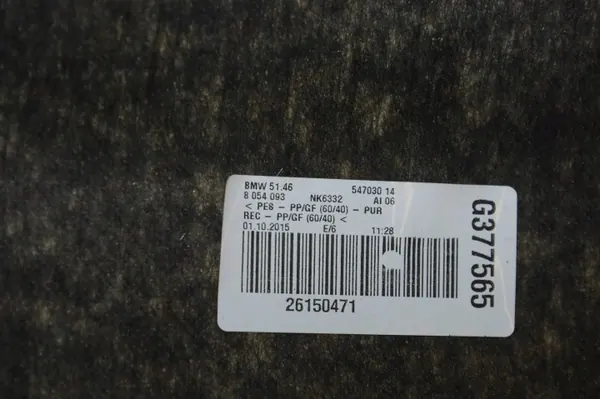 Estante de maletero BMW 6 Gran Coupe OEM 51468054093 image 4