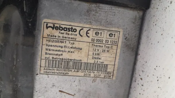 Mazda 6 GG Webasto Standheizung Diesel 66724C image 5