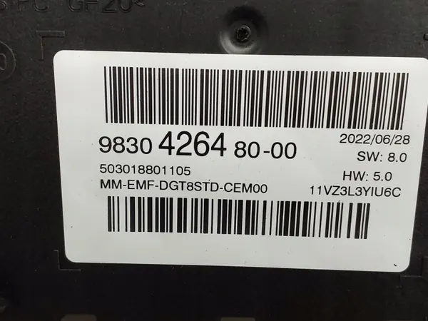 Écran de navigation Toyota Yaris OEM 9830426480 image 8