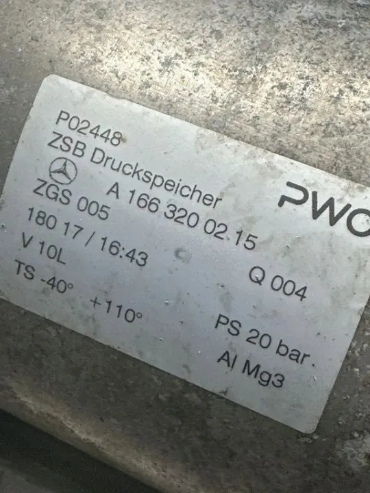Luftbehälter OEM 180171643 für Mercedes-Benz GL X166 image 2