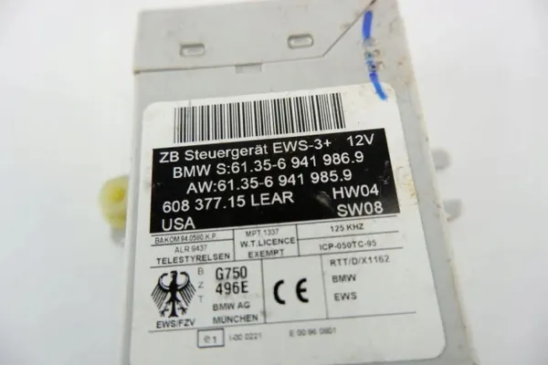 Wegfahrsperre-Modul BMW Z4 E85 OEM 61.35-69419869 image 4