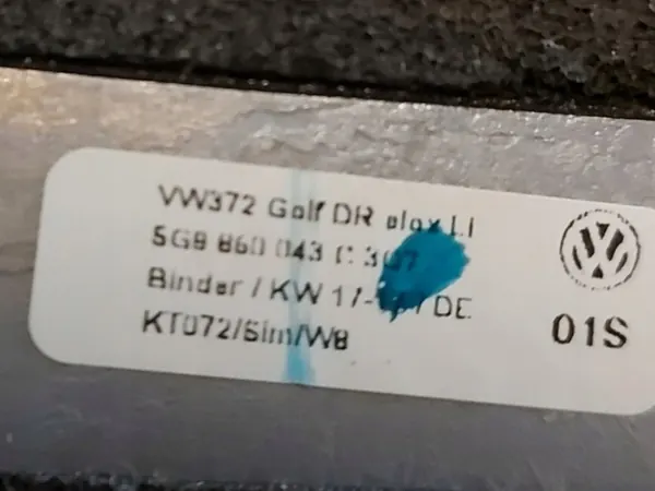Barras de tejadilho VW Golf VII R Variant OEM 5G8860044C/5G8860043C image 4