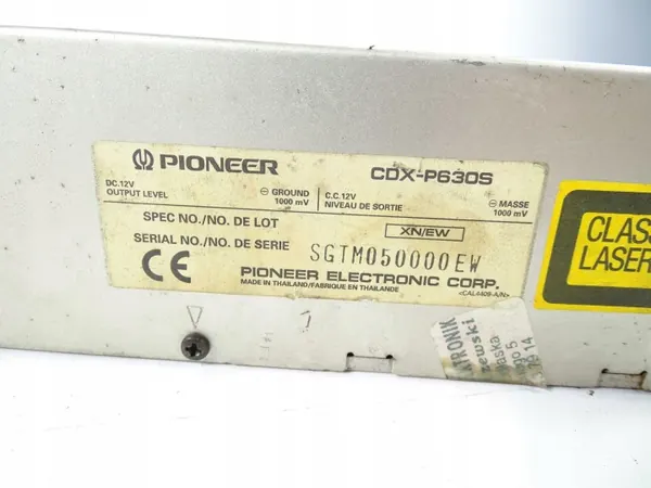 Pioneer CDX-P630S CD-wisselaar voor Mercedes S-klasse W140 image 6