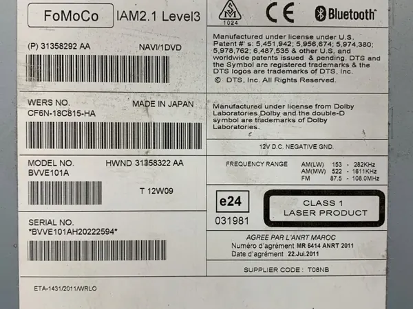 Radio OEM 31358292 pour Volvo S80 II 2006-2016 image 5