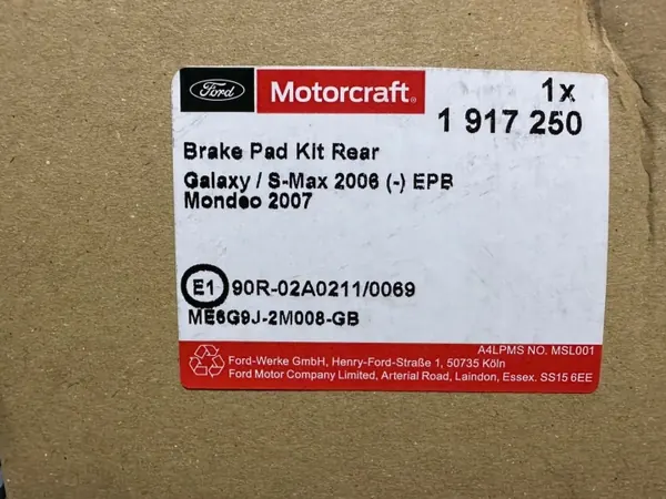 Jarrutahnat taka OEM 6G9J2M008GB - Ford OE image 3