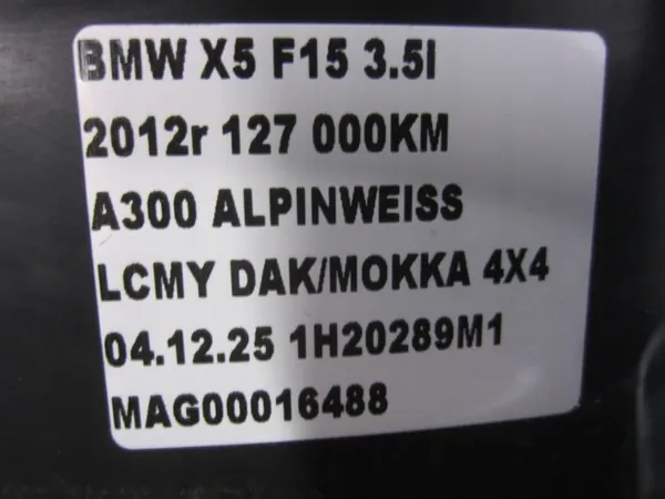 BMW X5 F15 Alempi Puskuri Lokasuoja Vasen OEM 51717304045 image 8