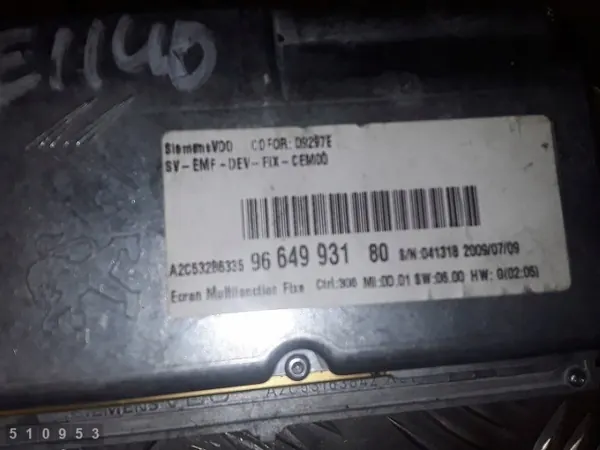 Citroen C5 Displayskärm OEM 9664993180 image 4