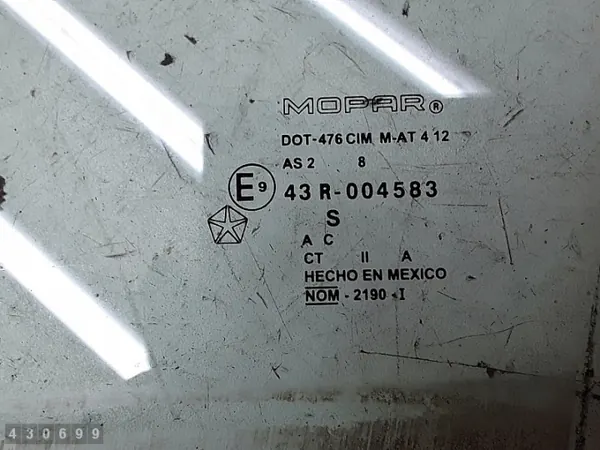 Cristal de puerta Dodge Journey OEM e943r-004583 image 3