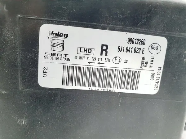 SEAT IBIZA 4 IV 6J1 Farol Dianteiro Direito H4 OEM image 8