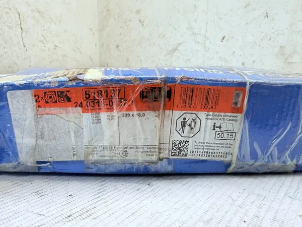 ATE 24.0318-0137.1 Disco de Freio image 2