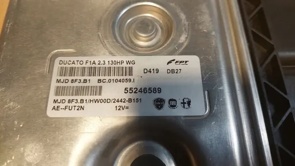 Motor ECU Fiat Ducato 2.3 55246589 MJD8F3.B1 image 2