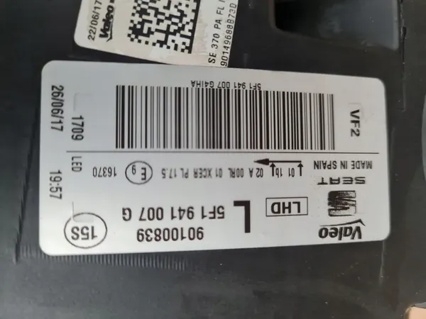 SEAT LEON 3 LIFT LÂMPADA ESQUERDA FULL LED 5F1941007G image 5