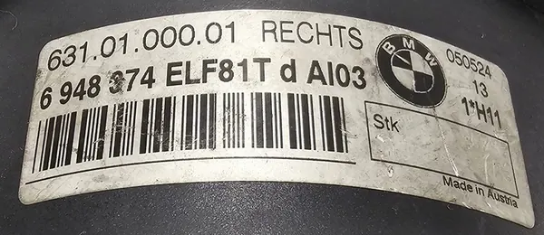 Farol de neblina direito original BMW 3 E90 / E91 - 6948374 image 2