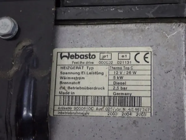 Webasto parkeringsvärme Mazda 6 2.0D OEM MAZDA6WEBASTO image 7