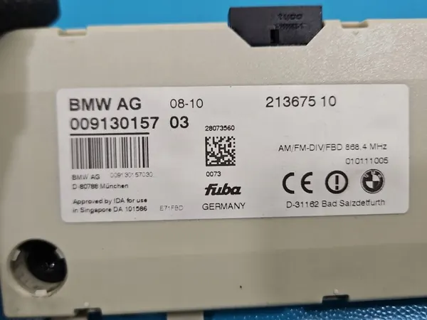 Antena BMW X6 E71 OEM 913015703 Usada image 3
