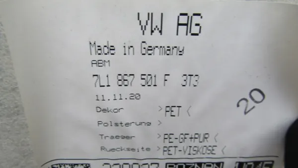 Peça OEM VW T6.1 PODSUFITKA - Estado usado image 3