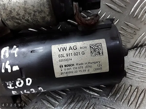 Motor de arranque Audi A5 2.0 TDI 2014 03L911021G image 6
