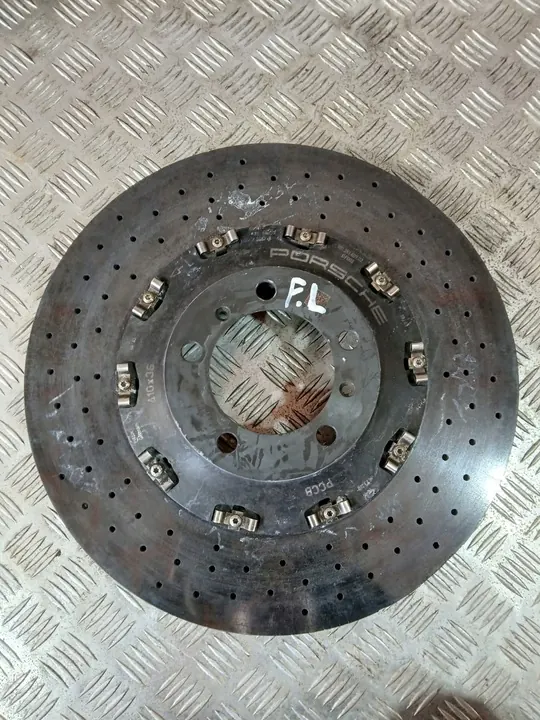 Disque de frein céramique Porsche 991 avant gauche Turbo S image 3