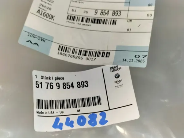 OEM 51769854893 Bagageluckspackning för BMW X5 G05 18- image 3