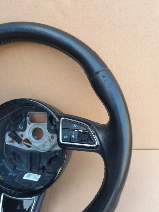 Ohjauspyörä Audi OE 8K0419091BM - Nahka, Käytetty image 3