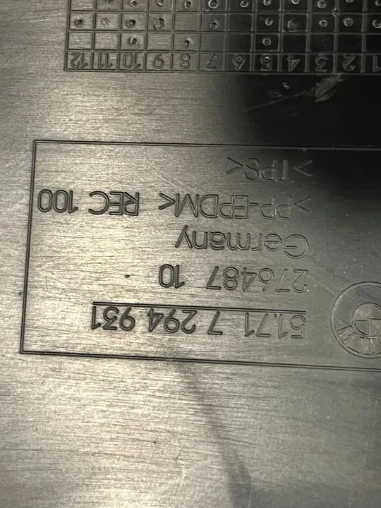 BMW Remluchtkanaal OEM 7294952 - Gebruikte staat image 3