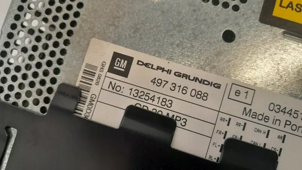 Opel Corsa D Werksradio OEM 13254183 CD MP3 image 3
