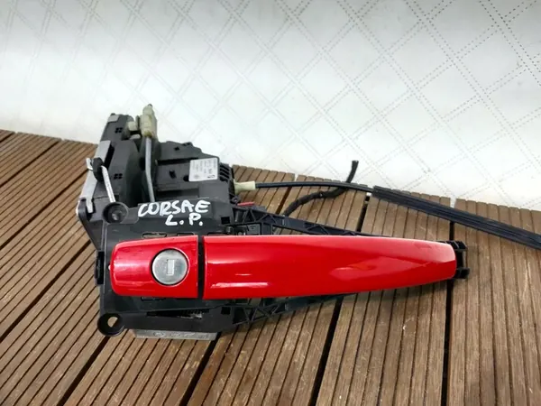 OPEL CORSA E 14-19 FRAMVÄNSTERDÖR LOCK 13431841 + HANDTAG Z50S image 3