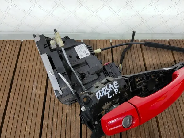 OPEL CORSA E 14-19 FRAMVÄNSTERDÖR LOCK 13431841 + HANDTAG Z50S image 4