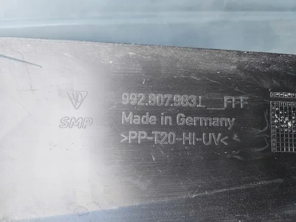 Spoiler Diffuseur Pare-chocs Arrière Porsche 992807983L image 5