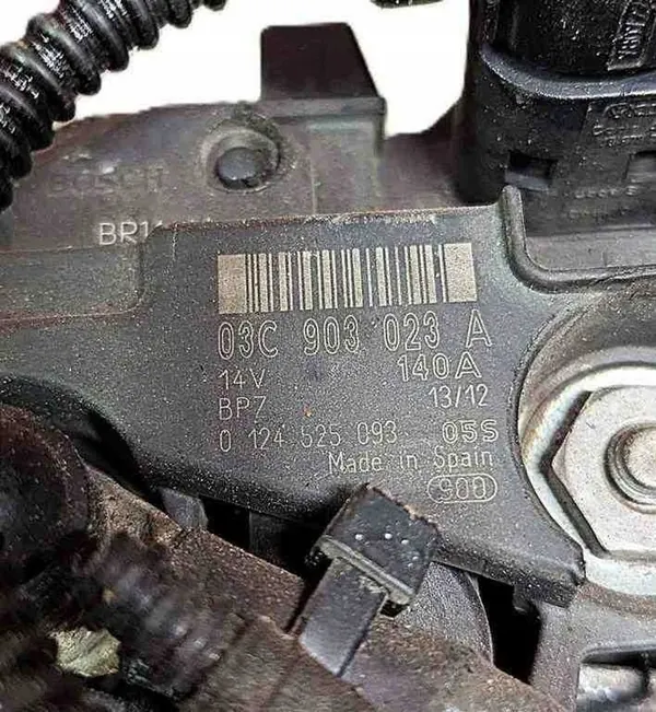 Alternador AUDI A3 SPORTBACK 1.9L diésel image 4