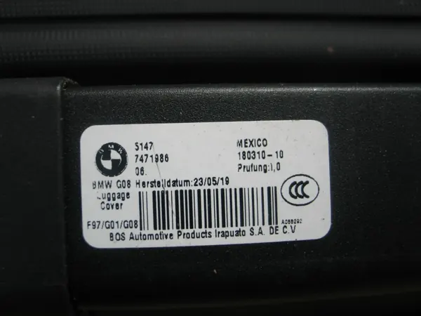 BMW X3 G01 X3M F97 G08 kofferbakrolgordijn OEM 7471986 image 9