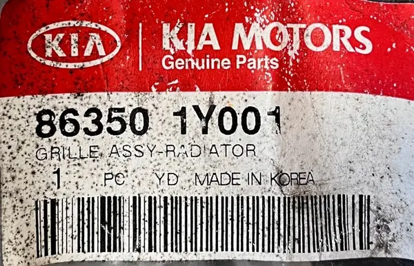 Front Bumper Grill KIA PICANTO II 2011-2015 OEM 86350 1Y001 image 6